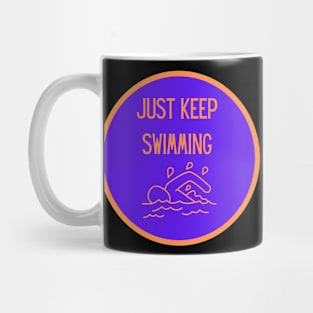 Vintage Just Keep Swimming Mug